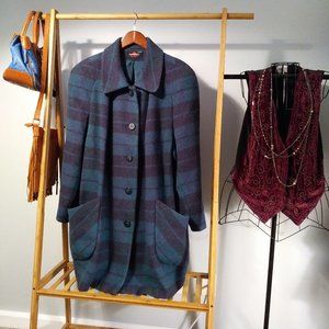 Coat 2X 80s Pinup Goth Career Cottage Party School Punk Grunge Preppy Cocktail